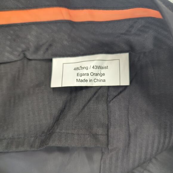 EUC Mens Warehouse Raylon Blend Dress Pants Mens 43W x 48L Dry Clean Flat - Picture 9 of 10